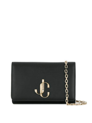 JIMMY CHOO: clutches - Varenne leather clutch
