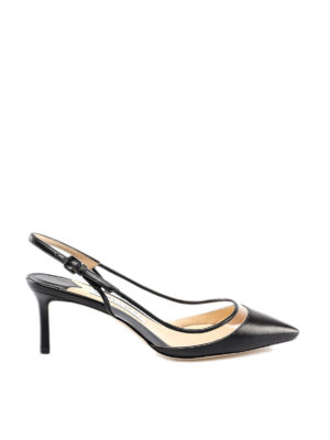 JIMMY CHOO: scarpe décolleté - Slingback Erin 60 in pelle