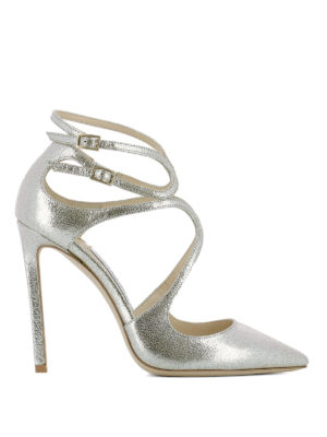 JIMMY CHOO: scarpe décolleté - Décolleté Lancer 110 metallizzate
