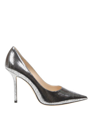 JIMMY CHOO: scarpe décolleté - Décolleté Love 100 con stampa lucertola