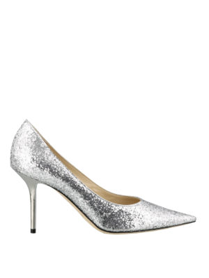 JIMMY CHOO: scarpe décolleté - Décolleté Love 85 in glitter Galactica