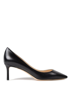 JIMMY CHOO: court shoes - Romy 60 black leather pumps