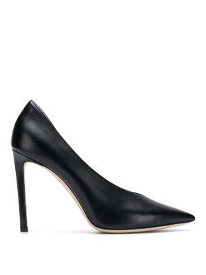 JIMMY CHOO: scarpe décolleté - Décolleté asimmetriche Sophia 100 in pelle