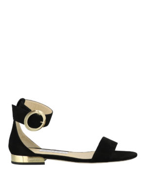 JIMMY CHOO: sandali - Sandali bassi Jaimie in pelle scamosciata