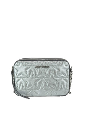 JIMMY CHOO: borse a spalla - Borsa Haya in nappa metallizzata