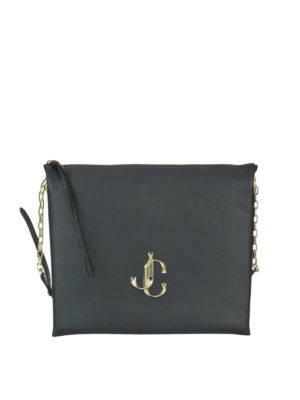 JIMMY CHOO: borse a spalla - Borsa Varenne grande in pelle liscia