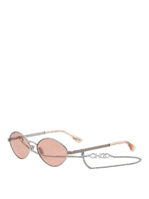 JIMMY CHOO: Sonnenbrillen - Sonnenbrille - Rosa