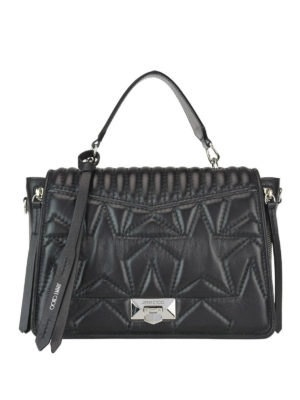 JIMMY CHOO: shopper - Borsa a mano Helia in pelle