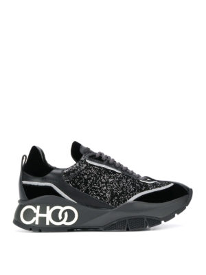 JIMMY CHOO: trainers - Raine black sneakers