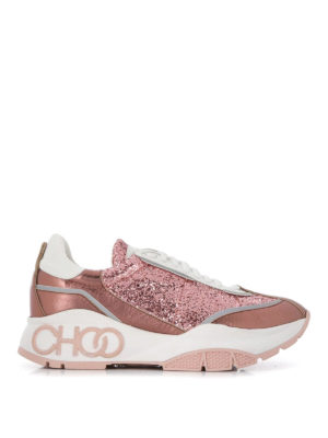 JIMMY CHOO: sneakers - Sneaker Raine con glitter