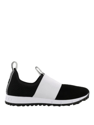 JIMMY CHOO: sneakers - Sneaker Oakland in retina e camoscio