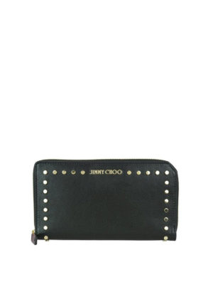 JIMMY CHOO: portafogli - Portafoglio Carnaby con borchie