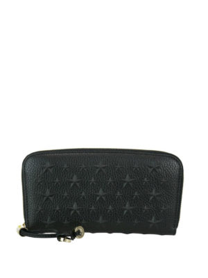 JIMMY CHOO: portafogli - Portafoglio Filipa in pelle nera