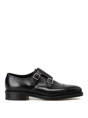 JOHN LOBB: Mocassini e slippers - Monk strap William nere