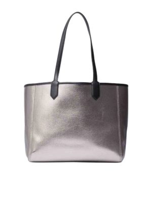 KARL LAGERFELD: totes bags - K Journey tote bag in metallic black
