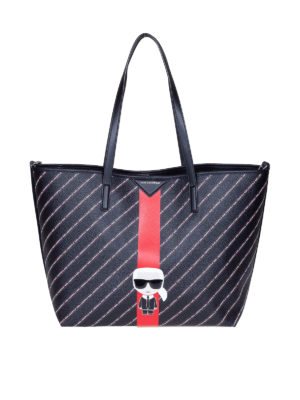 KARL LAGERFELD: Handtaschen - Shopper - Schwarz