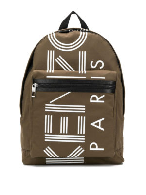 KENZO: backpacks - Kenzo Logo nylon large backpack