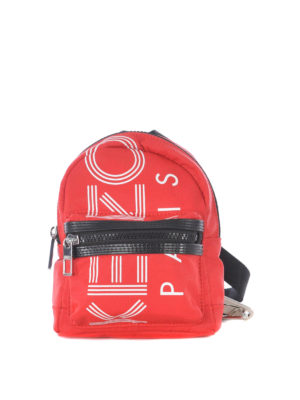 KENZO: zaini - Mini zaino Kenzo Paris in nylon rosso