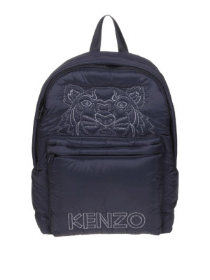 KENZO: backpacks - Tiger Kampus large nylon backpack