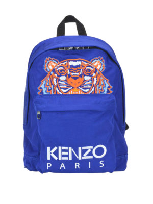 KENZO: zaini - Zaino grande Tiger in canvas