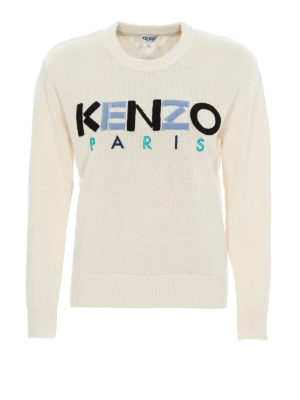 KENZO: Suéteres con cuello pico - Suéter Cuello Redondo - Beis