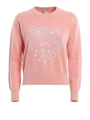 KENZO: Suéteres con cuello pico - Suéter Cuello Redondo - Rosado