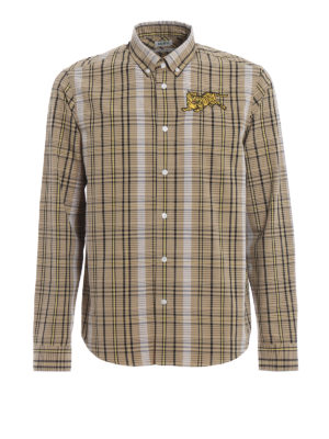 KENZO: camicie - Camicia con patch Jumping Tiger