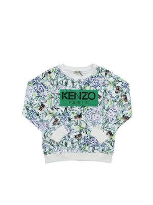 KENZO: Sweatshirts & Sweaters - Disco Jungle sweatshirt in white