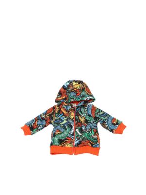 KENZO: Sweatshirts & Sweaters - Japanese Dragon hoodie in multicolor