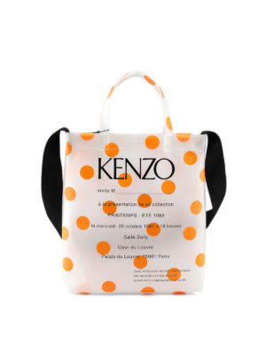 KENZO: shopper - Tote Invitation a pois