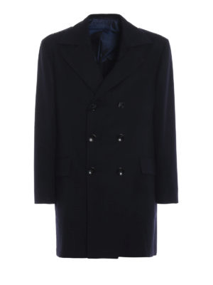 KITON: cappotti corti - Cappotto doppiopetto in morbido cashmere