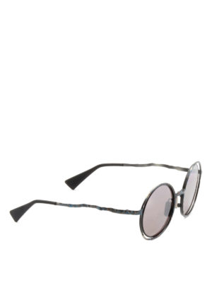 Kuboraum: sunglasses - Mask H10 hammered metal sunglasses