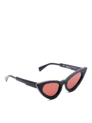 KUBORAUM: sunglasses - Slate effect cat-eye sunglasses