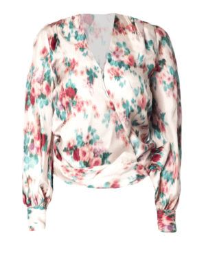 L' AUTRE CHOSE: blouses - Floral silk blouse