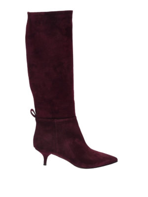 L' AUTRE CHOSE: stivali - Stivali rossi in camoscio