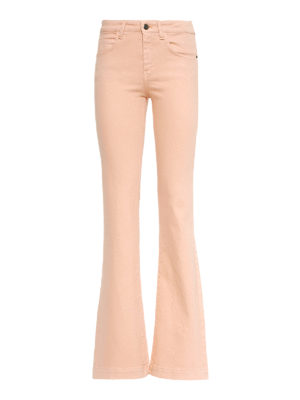 L' AUTRE CHOSE: casual trousers - Denim gabardine bootcut trousers