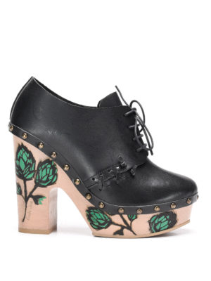 L' AUTRE CHOSE: scarpe stringate - Allacciate con tacco dipinto