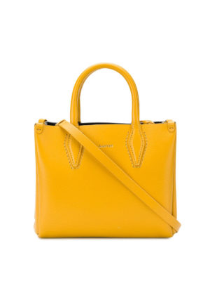 LANVIN: borse a tracolla - Tracollina Journée Nano in pelle zafferano