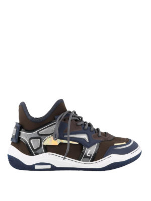 LANVIN: sneakers - Sneaker Diving in neoprene blu