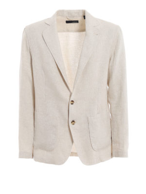 LARDINI: giacche blazer - Blazer Egama in beige chiaro