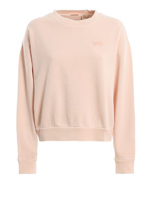 LEVI'S: Sweatshirts & Sweaters - Logo embroidery cotton over sweatshirt