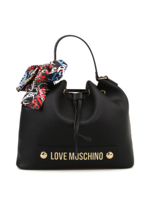 LOVE MOSCHINO: Secchielli - Secchiello in ecopelle con foulard