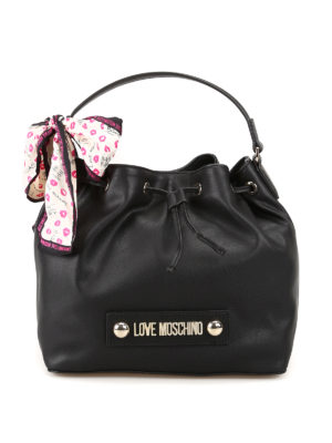 LOVE MOSCHINO: Secchielli - Secchiello in ecopelle con foulard