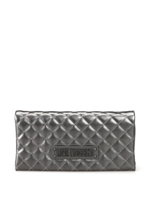 LOVE MOSCHINO: pochette - Pochette matelassé canna di fucile