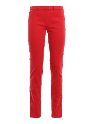 LOVE MOSCHINO: Jeans Rectos - Vaqueros Rectos - Rojo