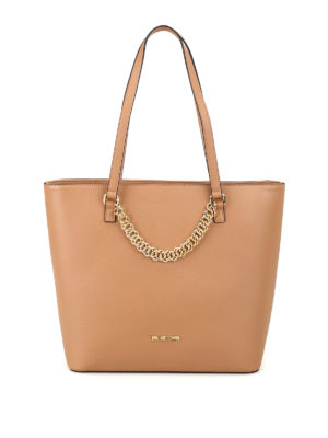 LOVE MOSCHINO: shopper - Shopper in ecopelle con catena appesa