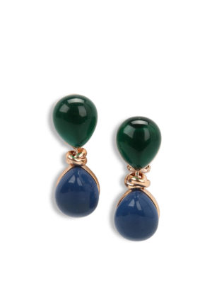 Lucos: Earrings - Agate drop earrings