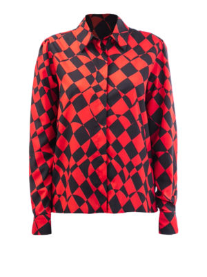 m.s.g.m.: shirts - Geometric patterned shirt