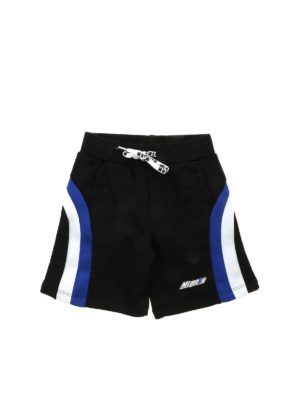 m.s.g.m.: shorts - Logo patch bermuda in black