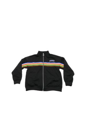 m.s.g.m.: Sweatshirts & Sweaters - Black sweatshirt with MSGM logo patch